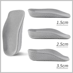 Memory Foam Height Increase Insoles for Men Women Shoes Flat Feet Arch Support Orthopedic Insoles Sneakers Heel Lift Shoe Pads