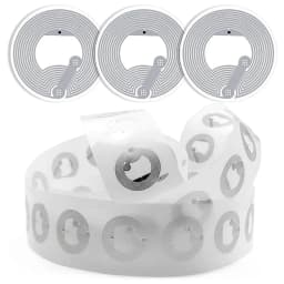 50PCS NTAG213 NFC Sticker Tags 144 Byte Rewritable Blank Adhesive Labels Compatible with All NFC Enabled Smartphones