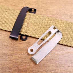 Black/Stonewashed Slotted Clip Belt Loop Buckle Clamp for Kydex Pouch Sheath Holster With Assemble Screws