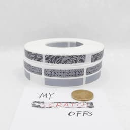 1000pcs 8x40mm Leopard Zebra pattern adhesive SCRATCH OFF sticker DIY manual hand made scratched stripe card film