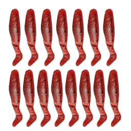 15pcs Fishing Bait 5.5CM 2G T-tail Soft Bait Luya Fake Bait Soft Worm Soft Bait Single Tail Worm Fishing Lures Lure Carp Fishing