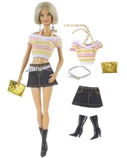 1 Set BABI Doll Clothes 1:6 Scale Dress Outfit for 11.5 Inch 30cm Doll Many Style for Choice Gifts for Girls Doll Accessories #6