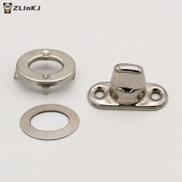 5/10/20 Sets Screw Base Snaps Turn Button Boat Cover Enclosure Eyelet Canvas Snap Fastener Silver