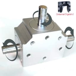 New Right Angle Conical Bevel Gearbox Right Angle Commutator Device Speed Ratio 1:1 Double 8MM Shaft Gear Material 45 Steel