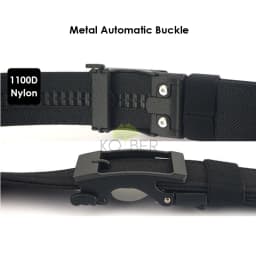 KOLBER Hard Tactical Belt for Men Metal Automatic Buckle Military Gun Belt 1100D Nylon Outdoor IPSC Belt Casual Waistband Male
