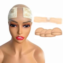 Lace Wig Grip Band with Non-Slip Silicone Strip, Adjustable Velvet Wig Grip Band for Lace Front Wigs,Wig Melting Band for Women
