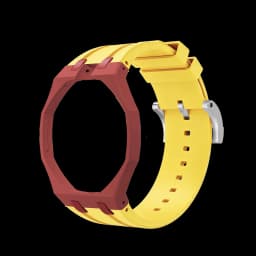 2in1 Bioceramic Case&Silicone Strap For Swatch x AP Royal pop Pocket watch bands Modification kit integrated Silicone Wirstband