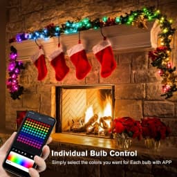 Smart RGB-IC Fairy String Light USB 5V Bluetooth APP Remote Control Addressable Christmas Curtain Garland Light Home Party Decor