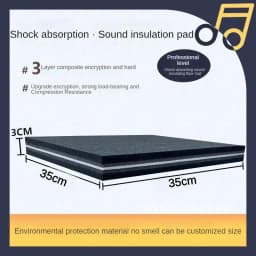 Thickness 3cm Three Layer Shock-absorbing Foam Pad Indoor Sound Insulation Anti-vibration Pad Floor Sound Insulation Shock Foam