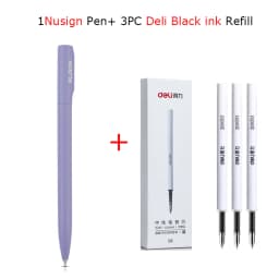 Nusign Gel Pen Neutral Pens Pучка Caneta Rotary Switch Smooth 0.5MM Black Ink Writing for Office School Cute Stationery