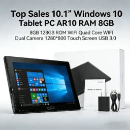 Top Sales 10.1'' Windows 10 Q1 Tablet PC AR10 RAM 8GB 128GB ROM WIFI Quad Core WIFI Dual Camera USB 3.0 1280*800 Touch Screen