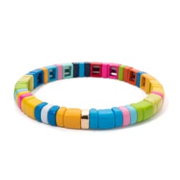 BEUTIFOR 2026 Green Yellow Blue Colroful Beaded Bangle For Women Handmade Elastic Beads Bracelets Sets