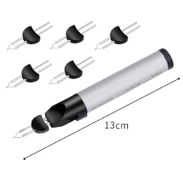 Thread-Burner Pen 5.11in Thread-Zap Push Button Burn and Melt Thread with One-Touch for Finishing Bead Weaving Stringing