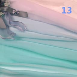Rainbow Gradient Color Chiffon Fabric 30D Organza Tulle Fabric For Diy Ancient Style Hanfu Wedding Dress Stage Party Decor