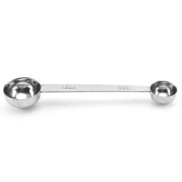 Double Side Measuring Spoon Stainless Steel Coffee Scoop Tablespoon Tool