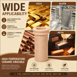Ceramic Crucible 1KG 2KG 3KG High Temperature Melting Pot for Copper Aluminum Brass Bronze Electric Melting Furnace Casting