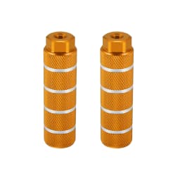 X Autohaux 1 Pair Axle Rear Foot Pegs Footpegs Universal Aluminum Alloy Foot Rests for BMX MTB Bike Bicycle Pedals 3/8"