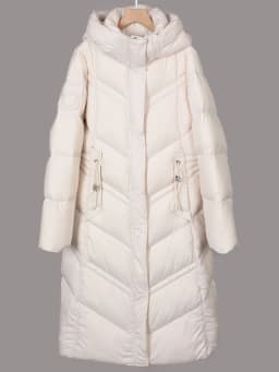 Super thick 400g filling White duck down Bread Coat Female Brand Winter Women's Extended Knee-Length Luxury down Jacket Warm
