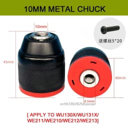 Orginal new Switch Driver motor reducer casing toothed wheel shell chuck parts for WORX WU131X Electric screwdriver