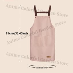 Bubu Dudu Kitchen Waterproof Oil Resistant Apron for Men Women Anime Fashion Aprons Cooking Solid Color Hotel Work Clothes Gifts