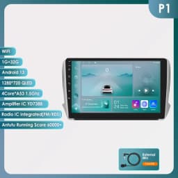 Hizpo 2Din 10.1inch Android Auto Car Radio for Peugeot 208 2008 2014 - 2018 BT 4G SWC GPS Navigation RDS DSP UIS8581 Headunit