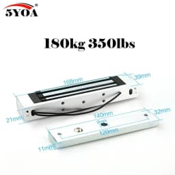 5YOA Magnetic Lock Electronic Door Lock Electric Gate Opener Suction Holding Force Electromagnetic For Access Control System