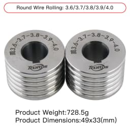 Rolling Mill Auxiliary MOLDS for Bracelet Rolling Machine Round Oval Flat Profiles