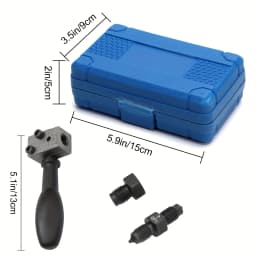 3/16 Inch Brake Tube Flaring Tool Set 45 Degree Double Flare SAE ISO Carbon Steel for Auto Repair DIY with Storage Box