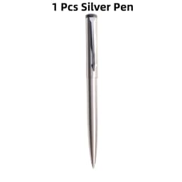 Metal Ballpoint Pen Press Style Commercial Gift Elegant Pens For School Office Stationery Supplies Core Automatic Ball Pen