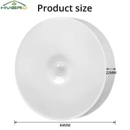 Wireless Night Light Motion Sensor Bedroom 8LED Detector Wall Decoration Round Lamp Room Staircase Closet Bedside Wardrobe Bulbs