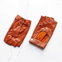 Women's Leather Half Finger Gloves Thin Single Layer Breathable for Spring Summer Outdoor Riding And Driving