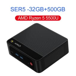 Beelink Mini PC SER5 Max AMD R7 7735HS Ryzen3 3200U R5 5500U 5625U 16G RAM 500G M.2 NVME SSD Type-C Gaming Mini Desktop Computer