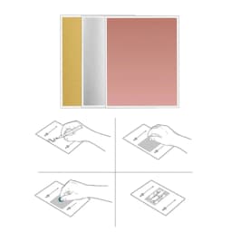 10pcs 3 colors A4 size Scratch Off Stickers rectangle Labels sticker DIY handmade for game Scratch Sticker Labels stationer