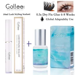 Gollee All Weather 0.5S Quick Drying Eyelash Extension Glue Professional Eyelash Adhesive Super Bonder Eye lash Booster
