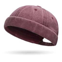 Fashion Denim Docker Cap Brimless Hat Solid Skullcap Solid Color Sailor Cap Beanie Hats Men Women Bucket Cap Adjustable Dad Hat