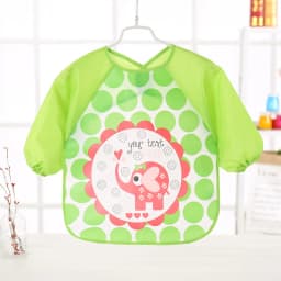 Waterproof EVA Full Sleeve Baby Bibs Children Apron Long Sleeve Feeding Smock Kids Eating Breastplate Infant Scarf Clothing