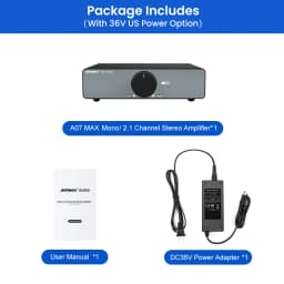 AIYIMA A07 MAX TPA3255 Audio Power Amplifier 2.0 Stereo Amplify 300Wx2 PBTL Mono Sound Amplifier 600W Home Speaker Amplificador