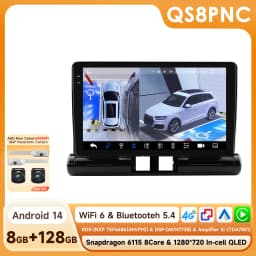 4G Wireless Carplay Android Auto radio For Citroen C3 C4 aircross 2017-2023 multimedia player Car GPS Stereo Audo 2din 360°Cam