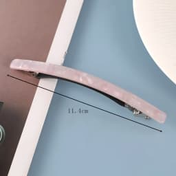 Korean version of the refreshing fruit green pearl white word clip spring hair clip ponytail clip short hair half hair thin clip