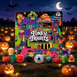 Needoh 13-Day Halloween Advent Calendar Funky Frights Theme Spooky Squishy Slow Rise Stress Relief Toys Countdown Gift Box