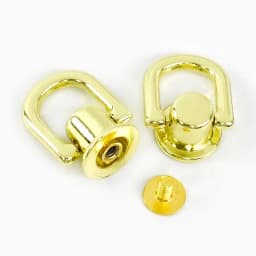 4/10/20Pcs 10mm Metal D Ring Screw Rivet Stud Bag Side Hanger Strap Chain Connector for Handbag Purse DIY Hardware Accessories