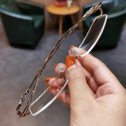 0 To -6.0 Myopia Glasses Anti Blue Light/ Photochromic Versatile Men's Business Glasses Half Frame Myopia Glasses