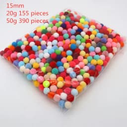 8-30mm Mixed Fluffy High Elasticity Soft Pompoms Home Furnishings Diy Hand-sewn Craft Children's Toys Wedding Decoration 20-50g