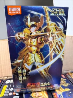 Original BLOKEES Saint Seiya Second Bullet Gemini Dragon Capricorn Sagittarius Action Figure Anime Toys Christmas Gift in Stock