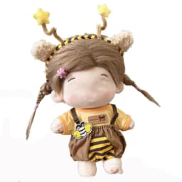 For 20CM Cotton Doll Clothes Cap Headdress Multicolor Miniature Dress Suit Doll Accessories Cosplay Doll Headwear Dress Set