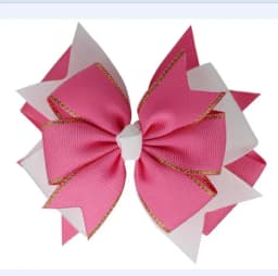 NEW Plaid Bows 4INCH School Hair Bows First Day Gingham Ribbon Stacked Bow Hair Clip Hairpin For Baby Girl Accessories