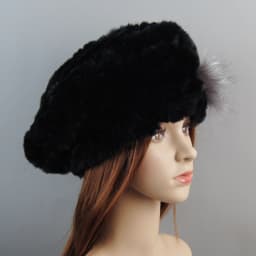 2026 New Winter Rex Rabbit Fur Hats Scarves Women Fashion 100% Genuine Knit Fur Caps Scarves Sets Lady Warm Real Fur Hat Muffler
