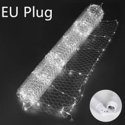 E2 Wedding Net LED String Lights 1x5/10m Roll Festival Party Hotel Ceiling Fairy Light Decorat DIY Meshes Starry Sky Rice Lamp