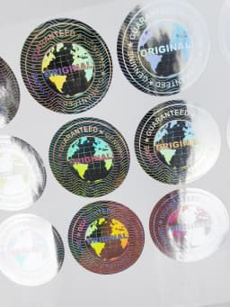 290pcs 20mm Diameter Round One Time Use VOID Sticker Original Genuine Guaranteed Holographic Warranty Seal Label For Packaging