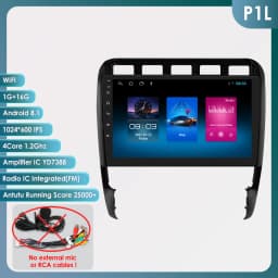 Hizpo Android 14 Auto Radio For Porsche Cayenne 1 2002-2010 4G Car Multimedia GPS 2din Stereo AI Voice Wireless CarPlay 360 CAM